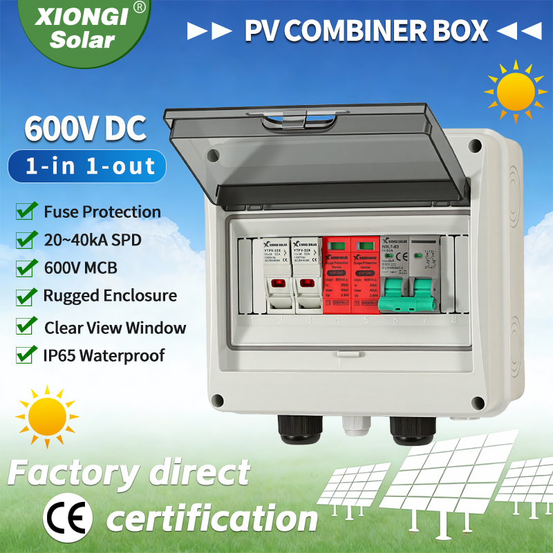 Solar Combiner Box - 1 PCS Solar photovoltaic PV DC