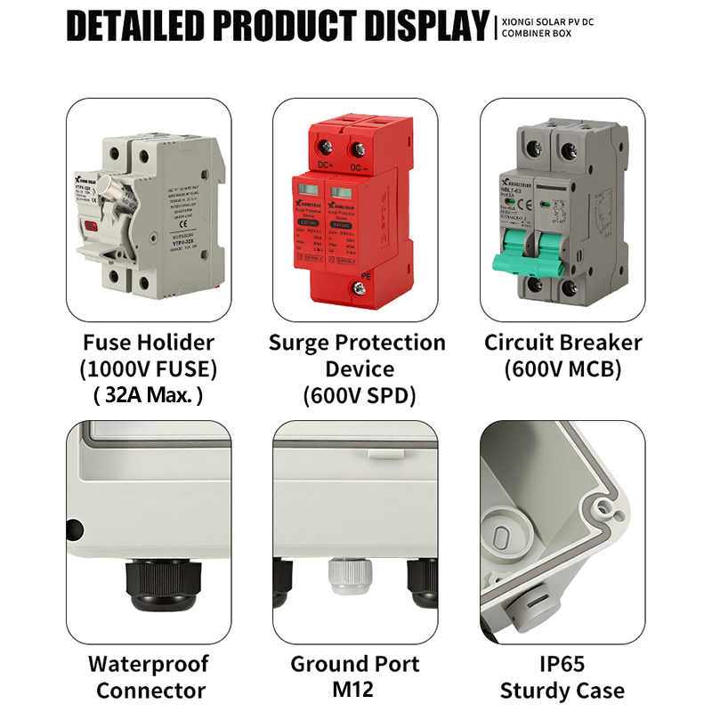 1 PCS Solar photovoltaic PV DC - Solar Combiner Box 评论和价格