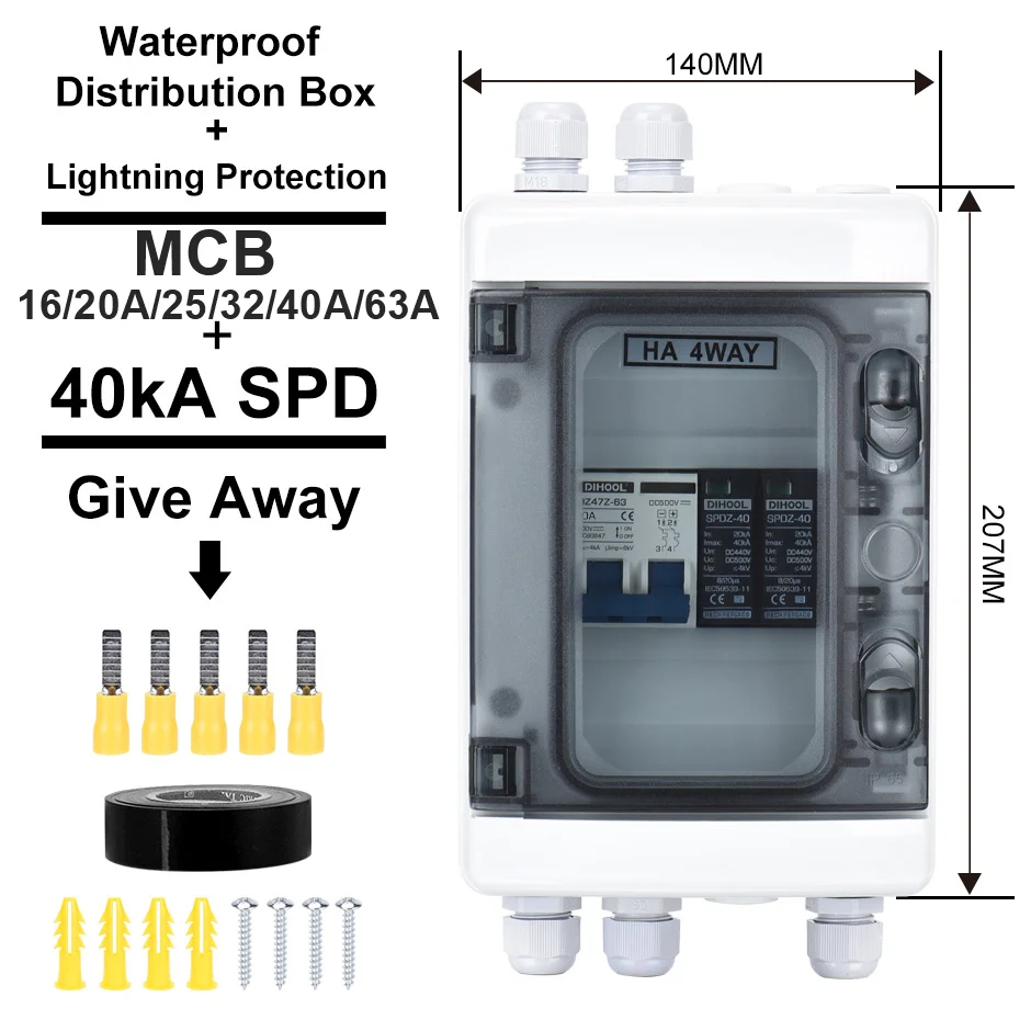 Solar DC Disconnect Switch Wit - Solar Combiner Box 评论和价格
